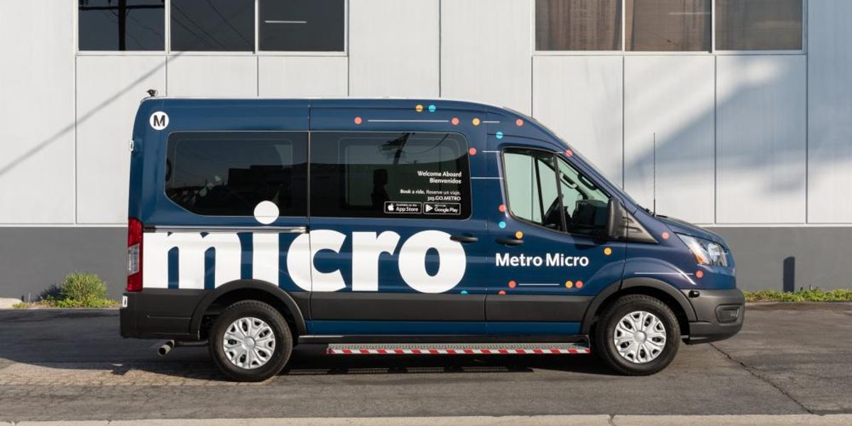 A parked Metro Micro van.