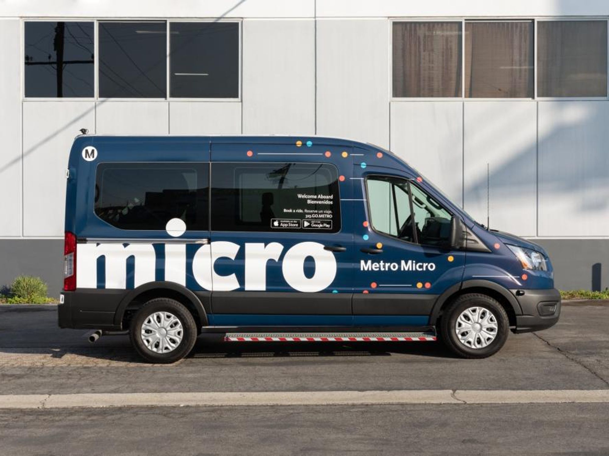 A parked Metro Micro van.