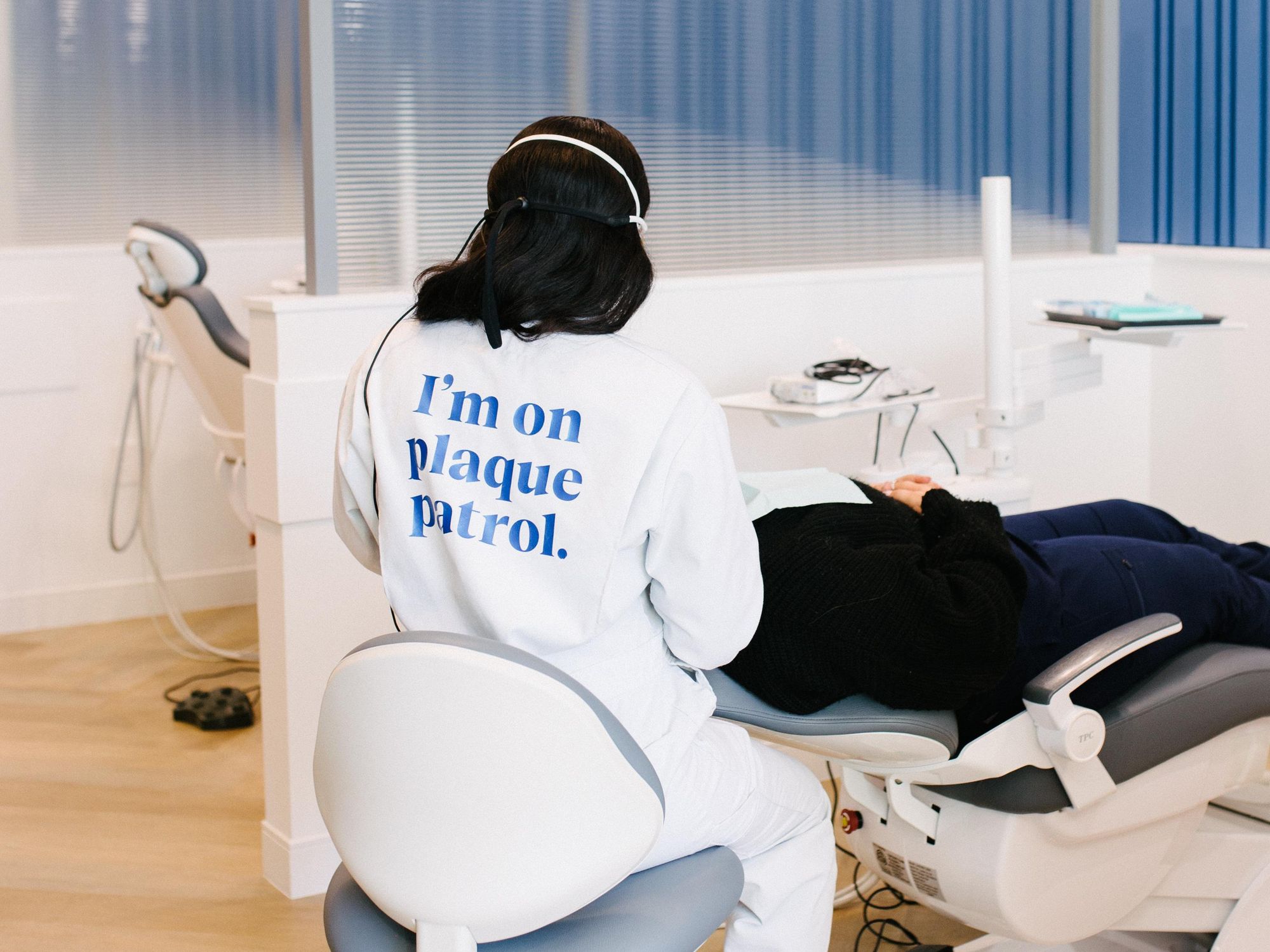 A Pearline patient receiving dental services.