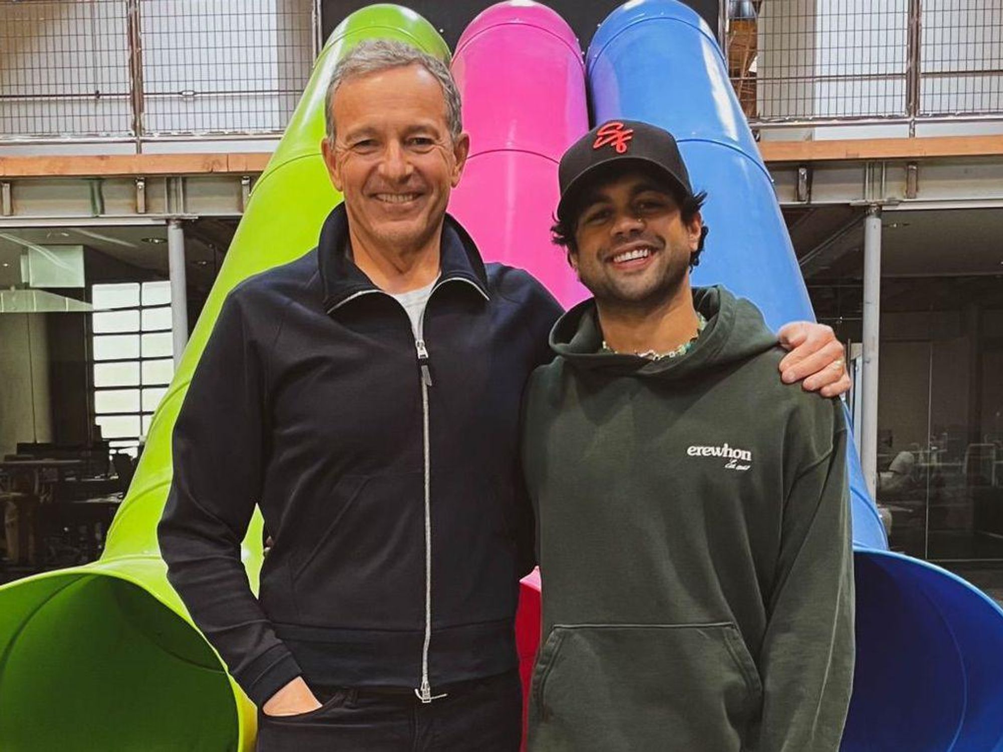 ​Bob Iger and Genies founder and CEO Akash Nigam.