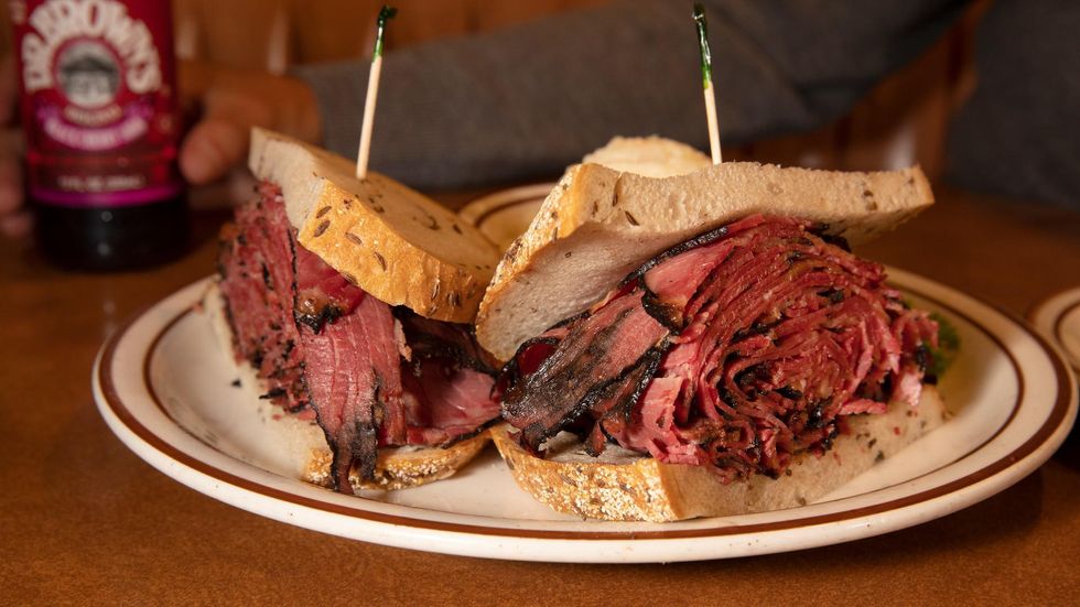 Canter's Deli pastrami sandwich