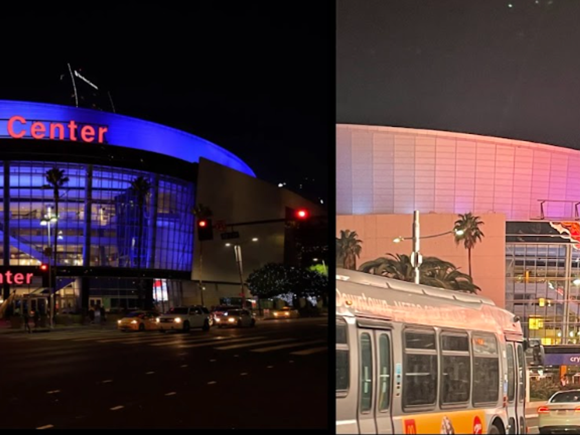 Crypto Arena before and after