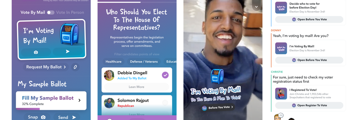 Over 1 Million Voters Have Registered on Snapchat So Far