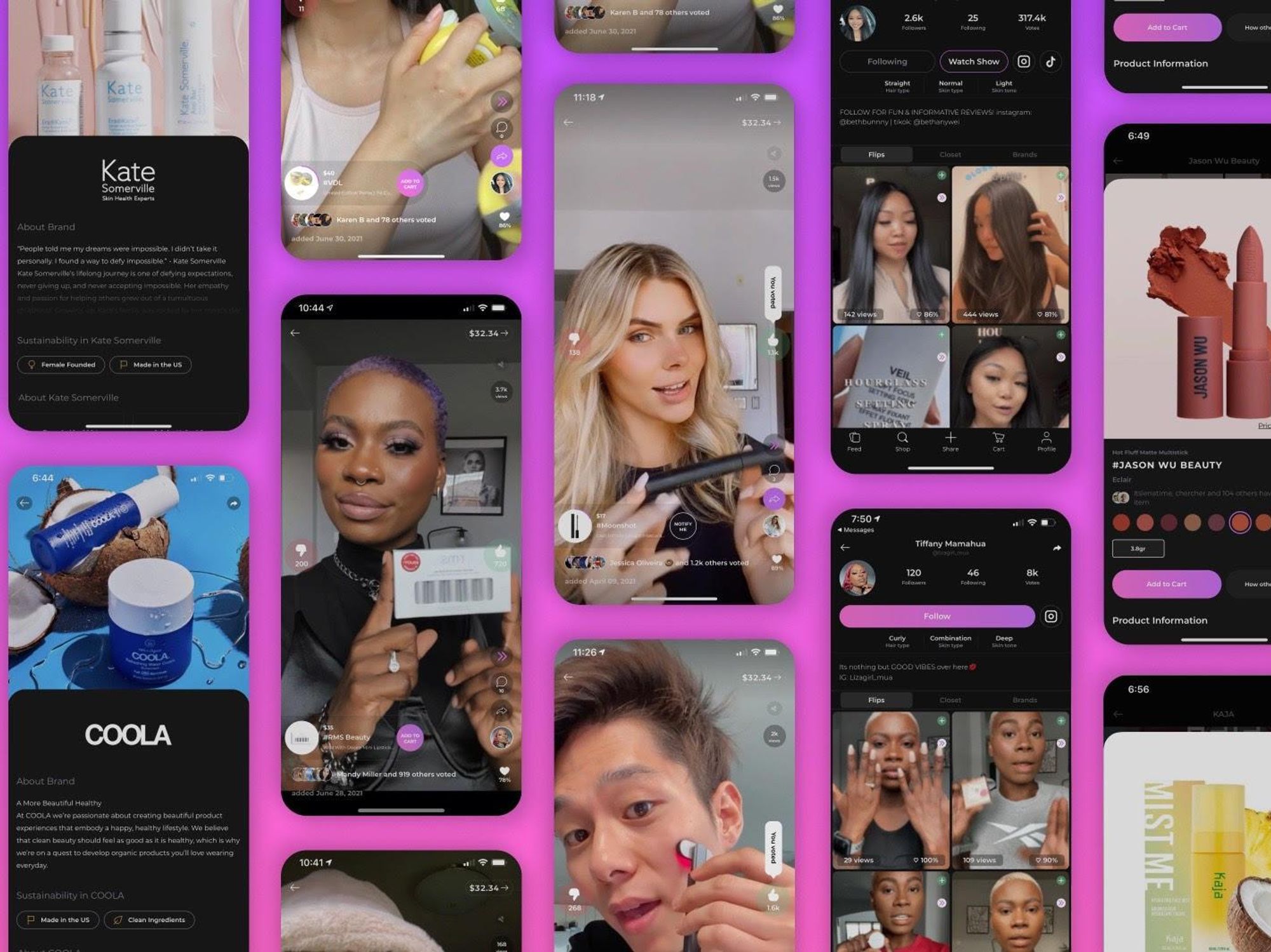 Flip beauty products
