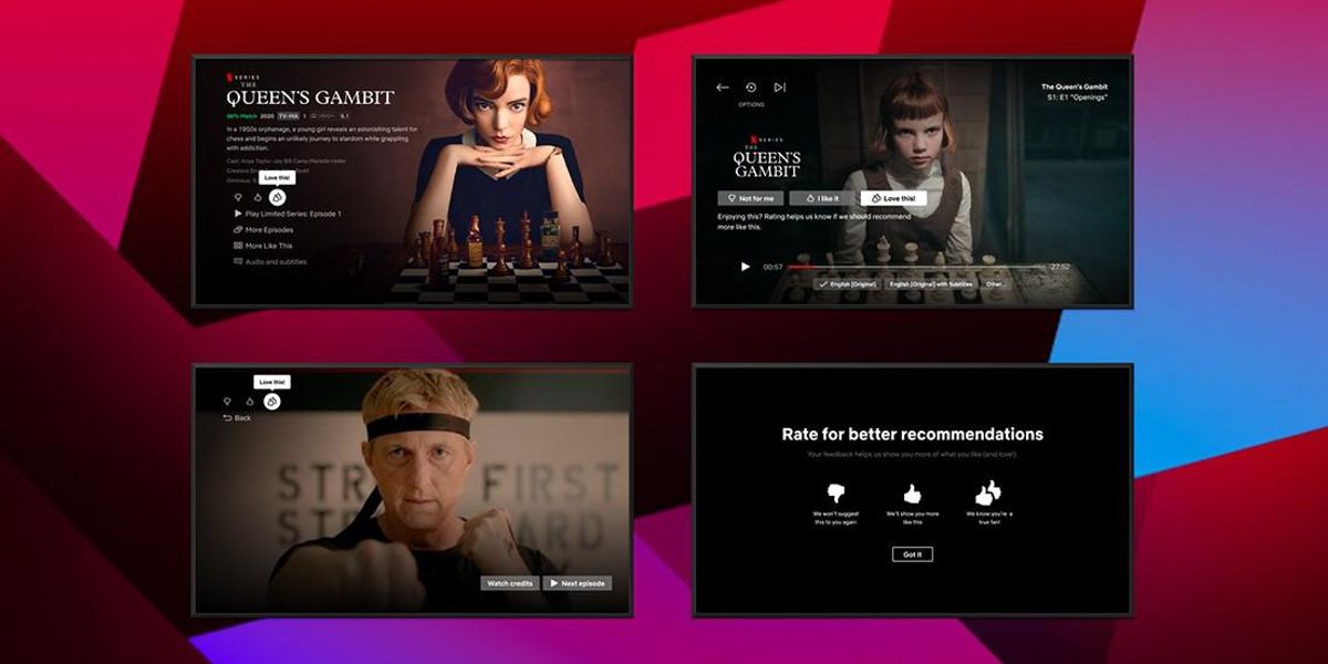 Netflix just bolted its Thumbs Up rating buttons directly on its