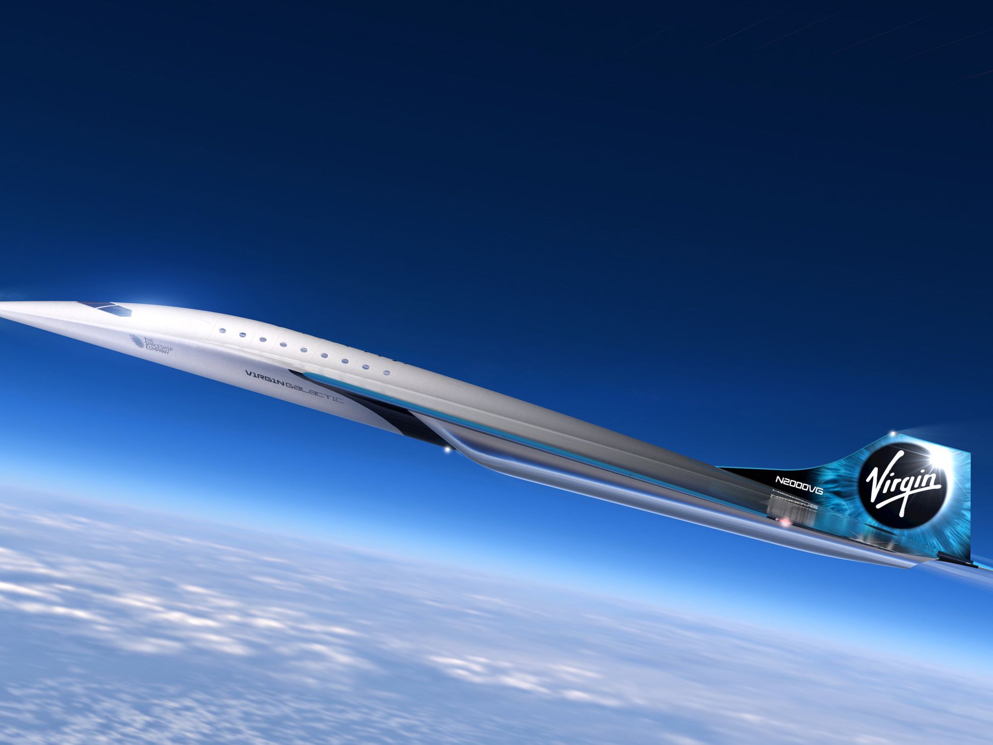 Virgin Galactic's Offers First Look at its Supersonic Airplane Concept