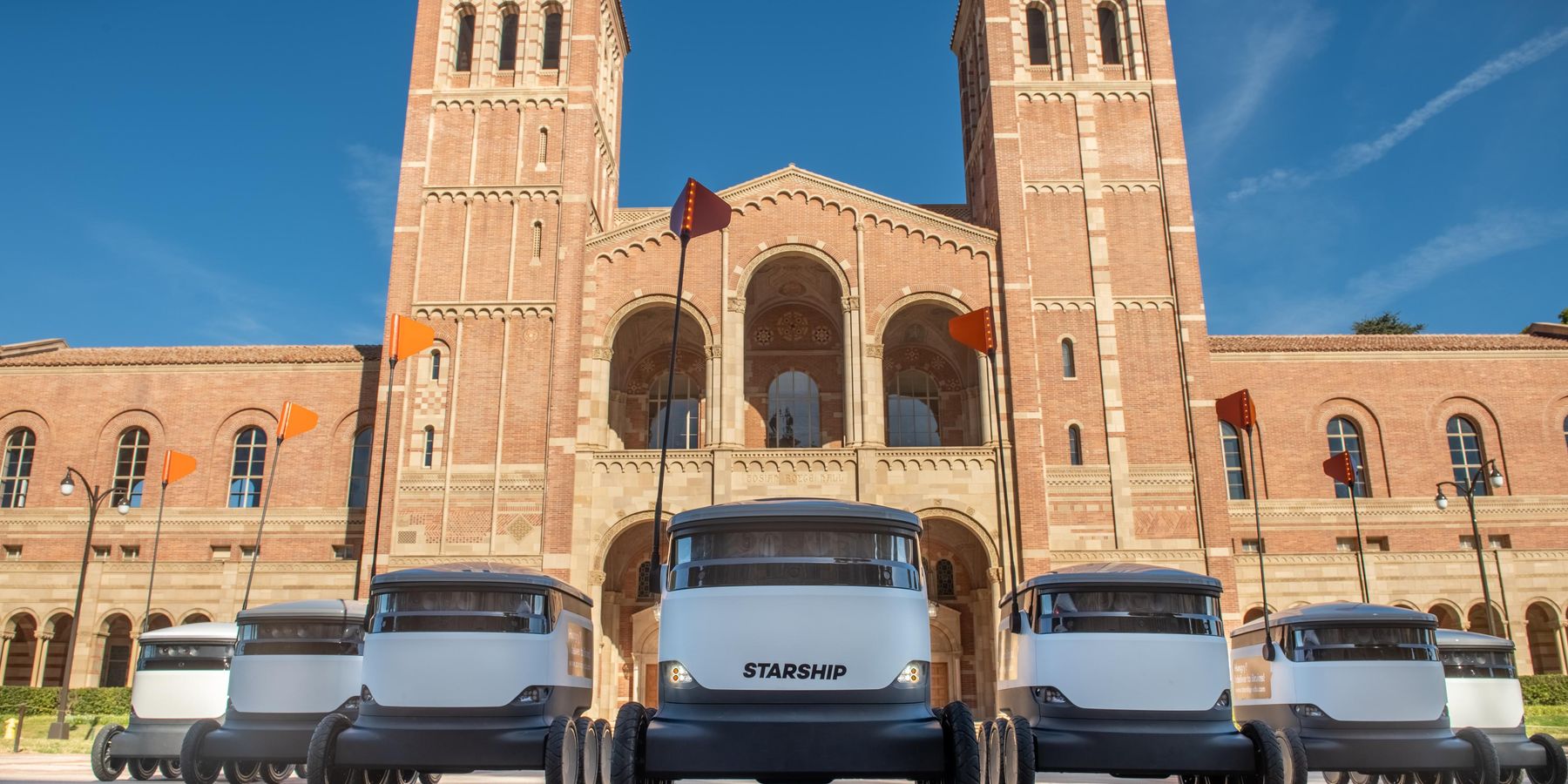 At UCLA, Robots Are Delivering Groceries, Pizza and Coffee