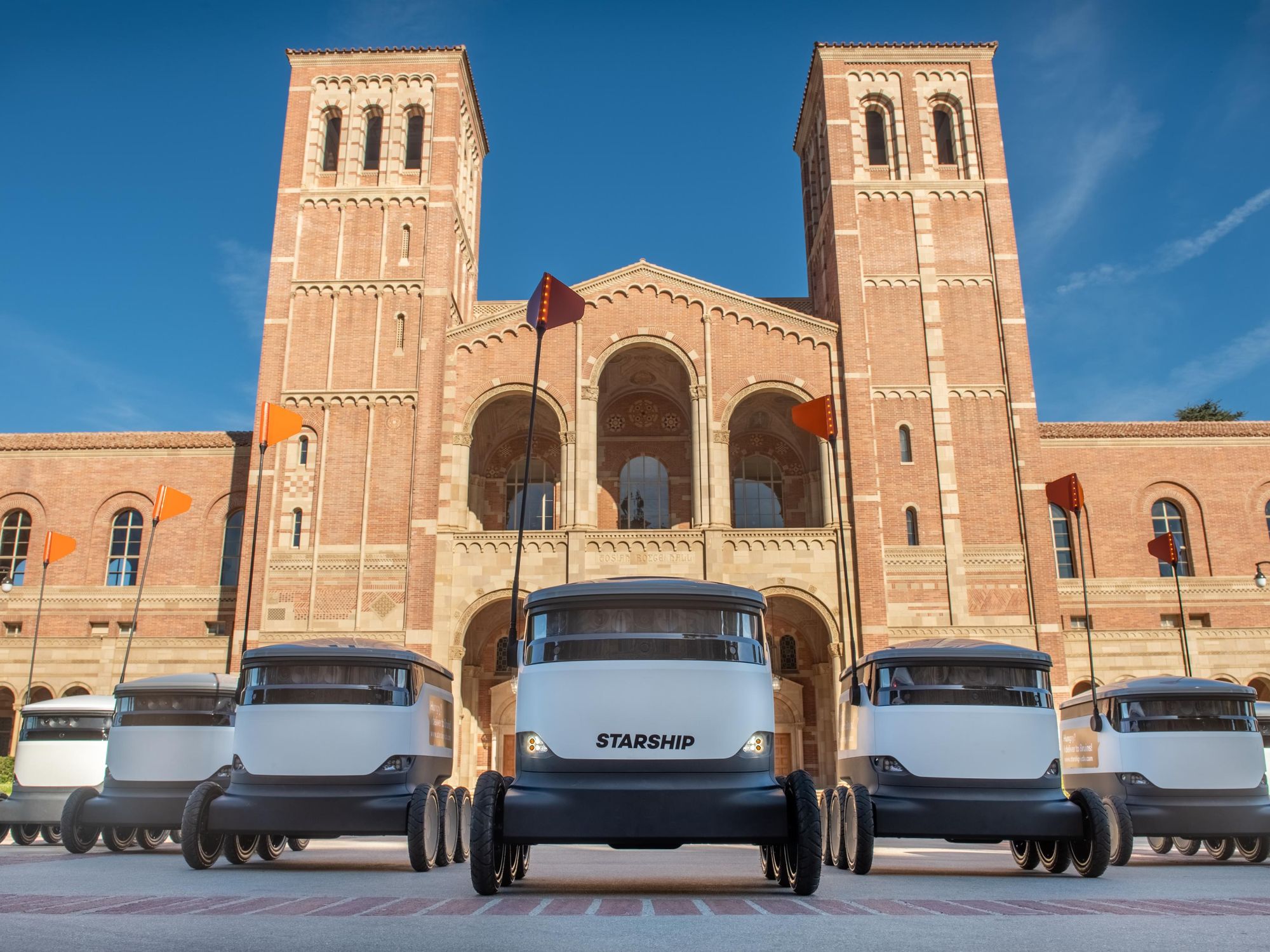 At UCLA, Robots Are Delivering Groceries, Pizza and Coffee