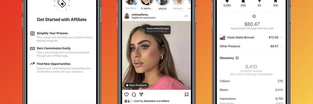 Instagram and Facebook Announce 3 New Tools To Make Turning a Profit Easier For Creators