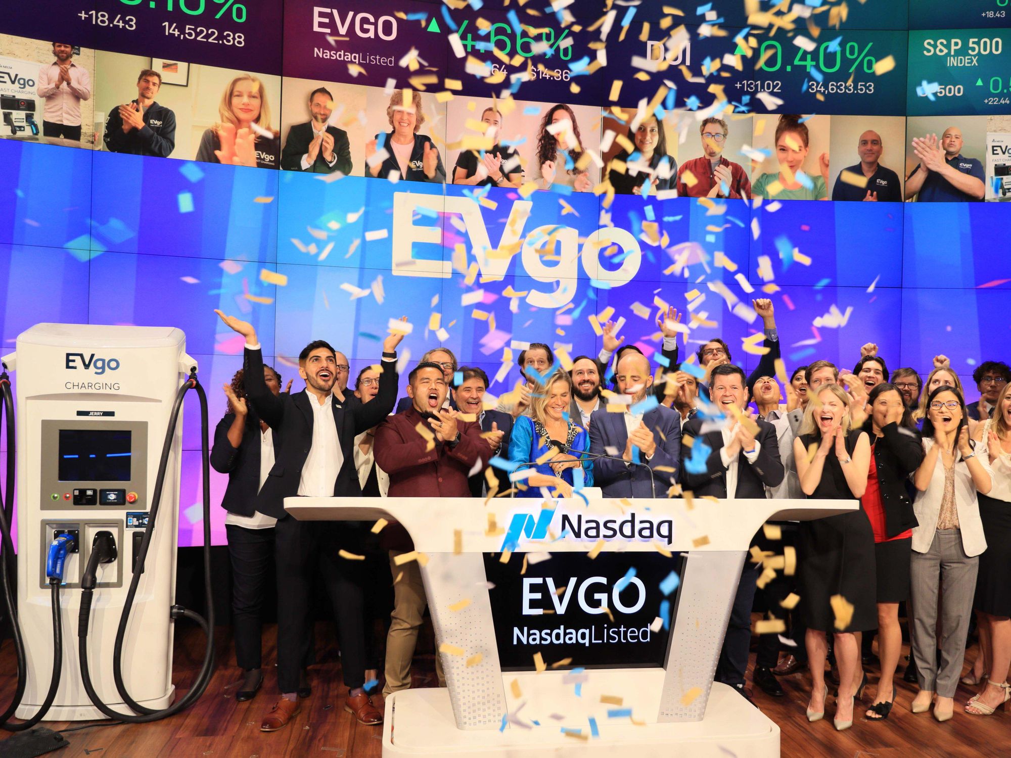 EVgo Makes Its Wall Street Debut as Electric Charging Companies Prepare For Surge