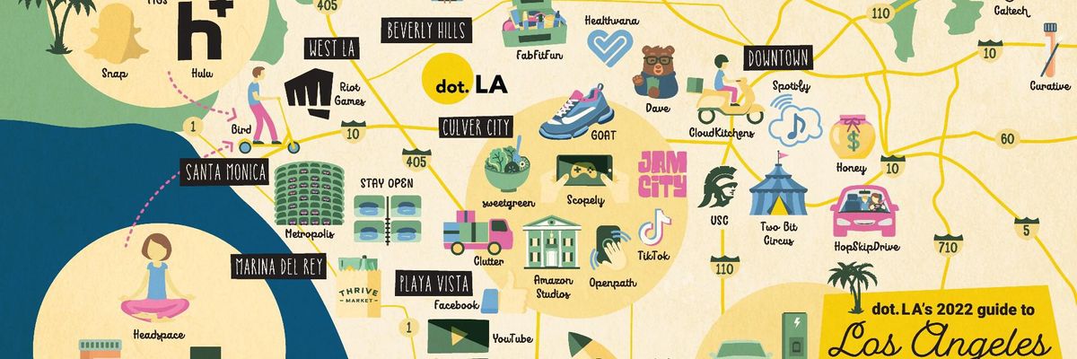 Column: Introducing Our 2022 Map of Startups in LA