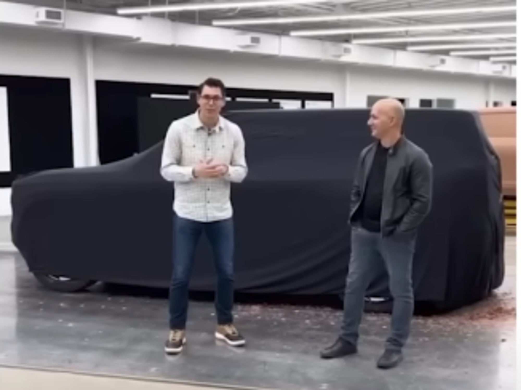 R2 with black sheet over it