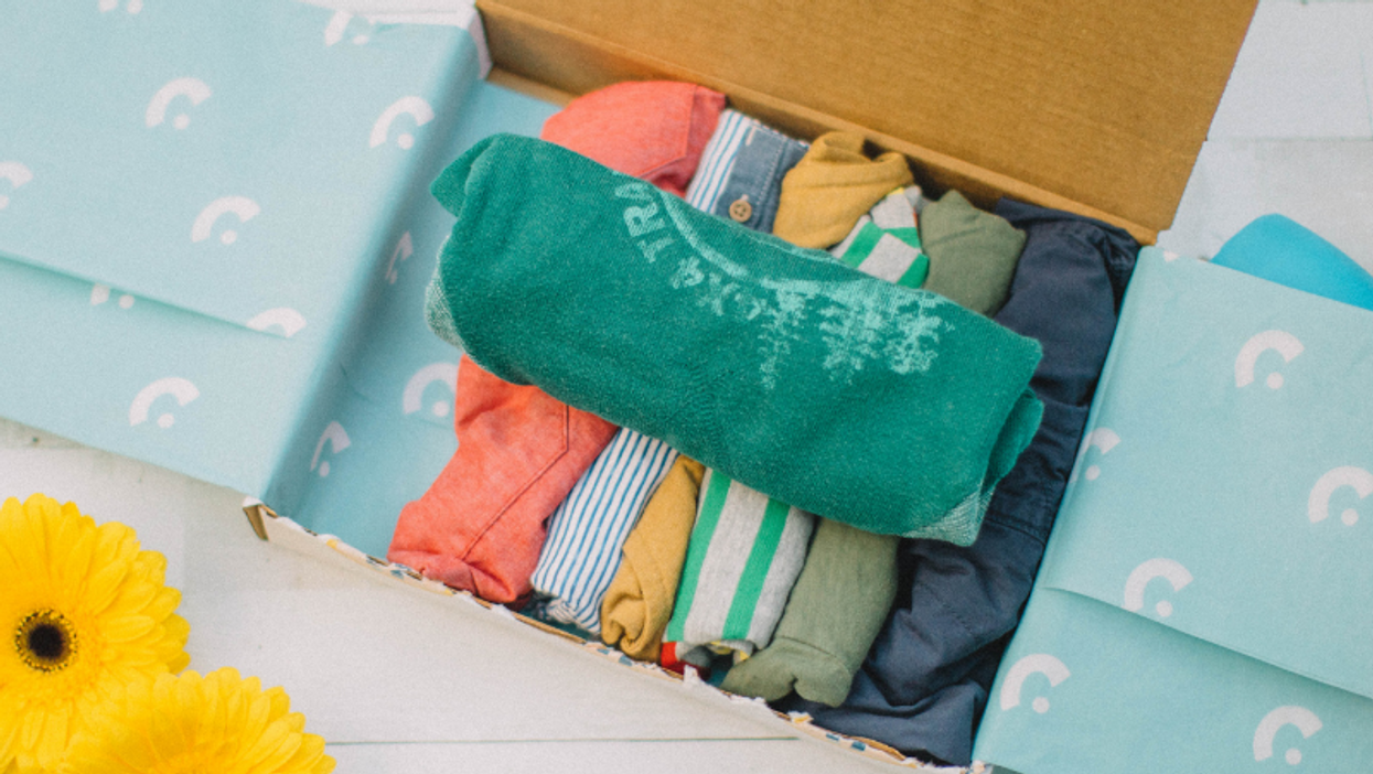 Rent-a-Romper​'s monthly subscription box.