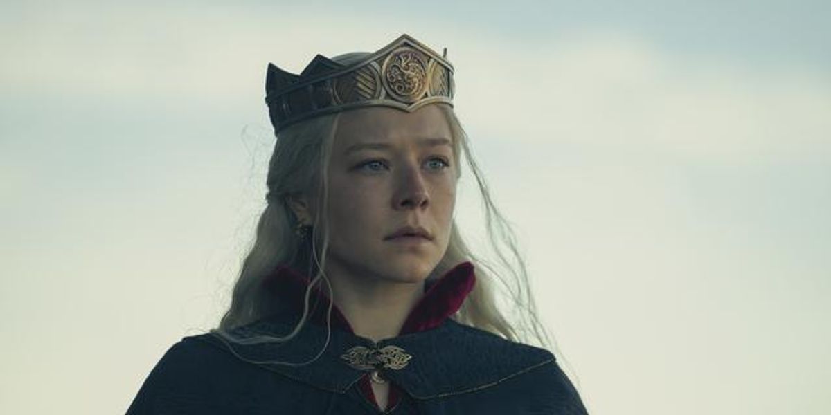 Rhaenyra looking anguished 