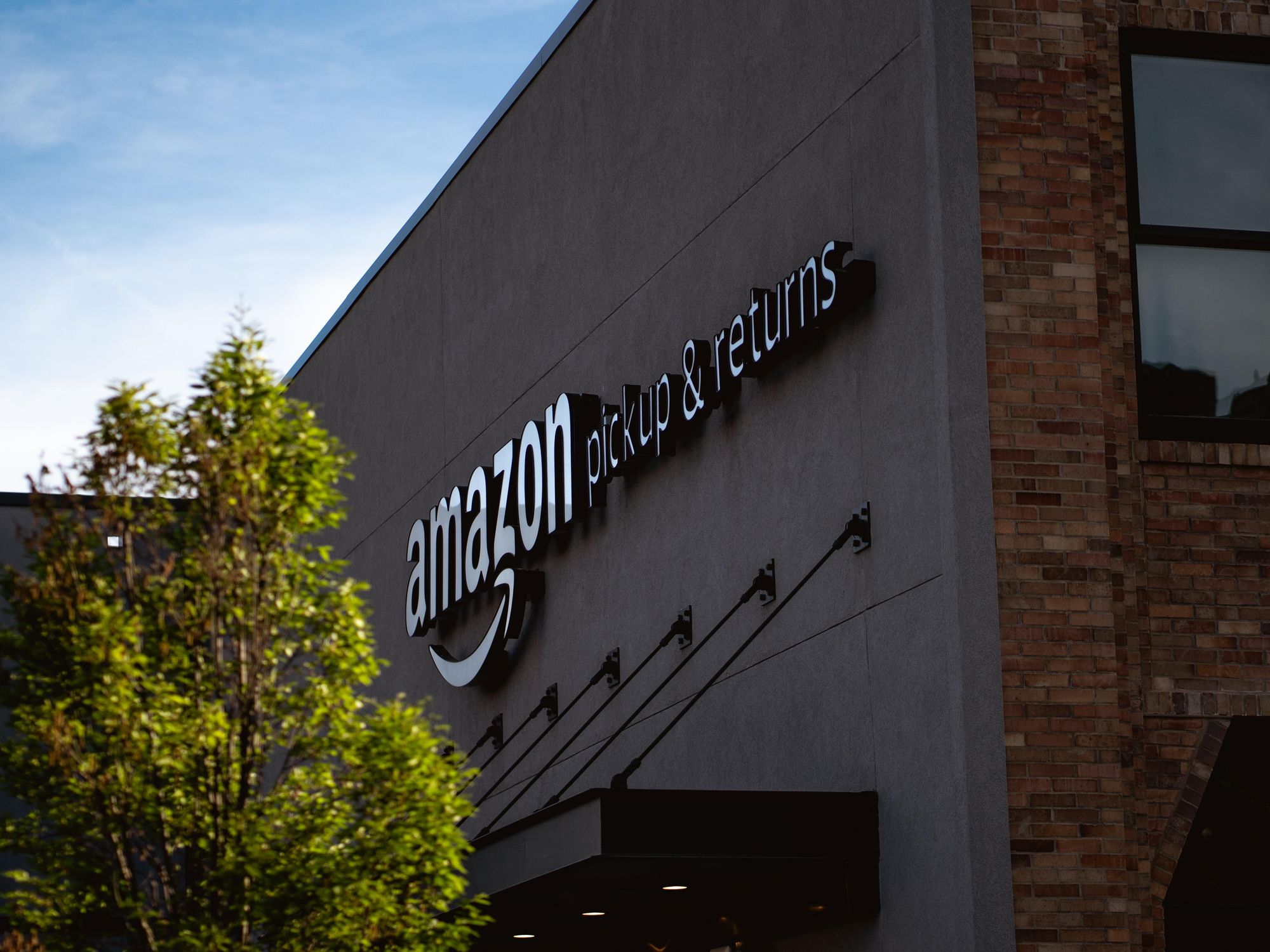 side of Amazon building