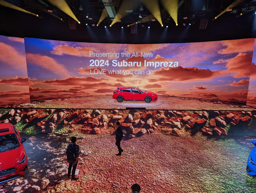 Subaru exhibit at LA auto show