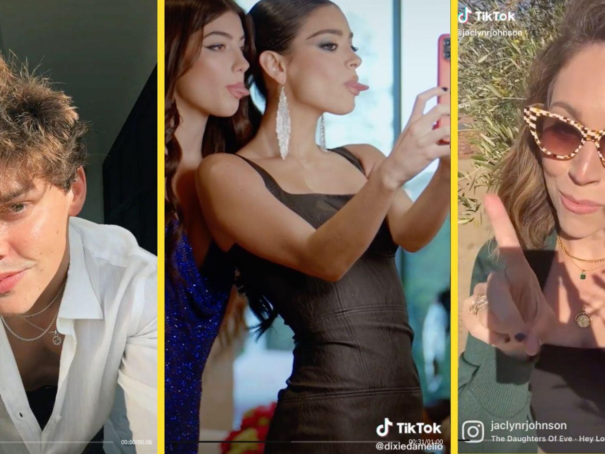 three big influencers on tiktok