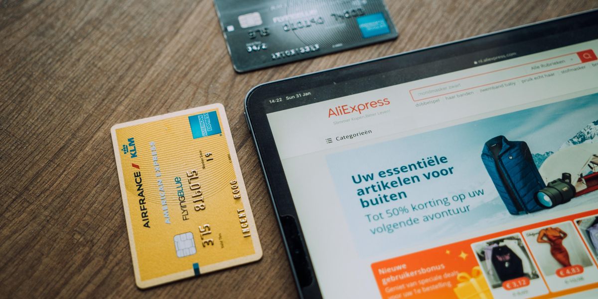 two credit cards on a table